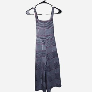 Heart & Arrow black & white plaid romper